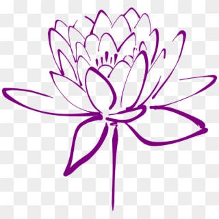Lotus Flower Blossom Petals Png Image - Purple Lotus Flower Clipart, Transparent Png