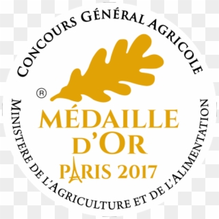 Gold Medal Concours General Agricole De Paris - Médaille D Or Concours Général Agricole 2017, HD Png Download