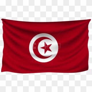 Free Png Download Tunisia Wrinkled Flag Clipart Png - Tunisia Flag, Transparent Png