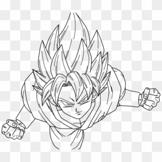 Goku Sayajin 4 Colorir. Goku Super Saiyan Coloring Page Picture. Goku Super  Sayajin Para Colorir. Tr…