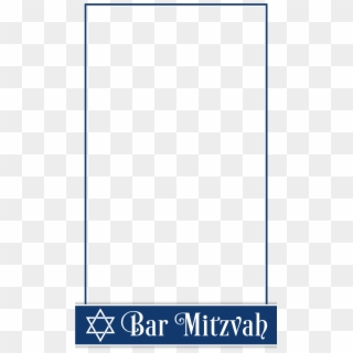 Free Navy Blue And White Bar Mitzvah Snapchat Geofilter - Symmetry, HD Png Download