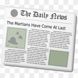Vector Transparent Download Daily News Aliens Big Image - Newspaper Articles Related To Computer And Technology, HD Png Download