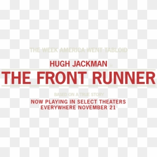Front Runner Movie Logo Png, Transparent Png