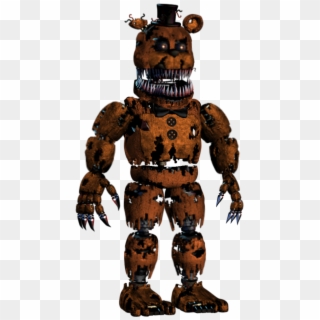 Nightmare Unwithered Freddy - Five Nights At Freddy's 4 Toy Freddy, HD Png Download