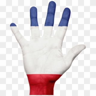 France Flag Hand French Png Image - French Flag Hand, Transparent Png