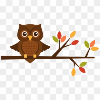 With Apple Teaching Clipart - Fall Owls Clipart, HD Png Download