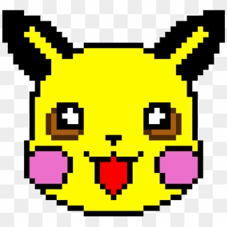 Cute Pikachu Wearing Ash's Hat - Pixel Art Minecraft Pe Pokemon Abra ...