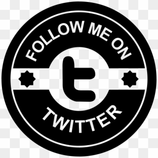 Follow Me On Twitter Social Badge Icon Free Download - Follow Me On Twitter Logo, HD Png Download