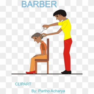 Barber Clipart Barber Equipment - Indian Hair Cutter Clipart, HD Png Download