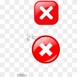 Free Png Free Vector Error Icons- Small Close Button - Close Button Red Icon, Transparent Png