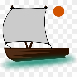 Sailing Boat Clipart Fishing Boat - Old Boat Clipart, HD Png Download