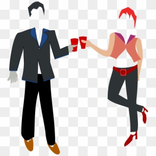 This Free Icons Png Design Of Tea For Two In The Street - Man And A Woman Png, Transparent Png