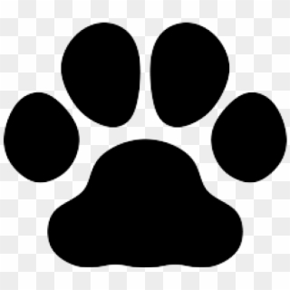 Paw Print Silhouette - Dog Paw Clipart, HD Png Download