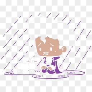 Purple Rain , Png Download - Cartoon, Transparent Png