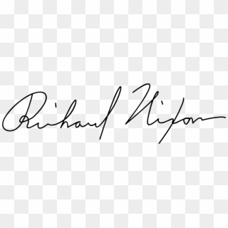 Nixon Big Image Png - Handwritten Signature Png, Transparent Png
