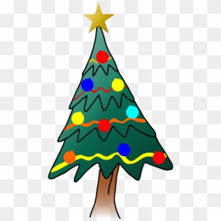 Cartoon Christmas Tree Cartoon Christmas Tree, Christmas - Christmas Tree, HD Png Download