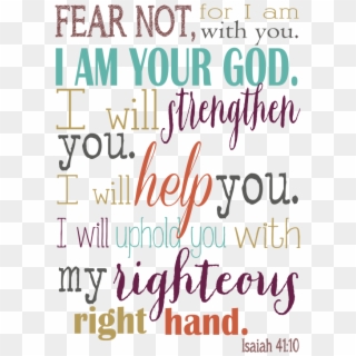 Isaiah Inspirational Quotes Pinterest - Isaiah 41 10 Quotes, HD Png Download
