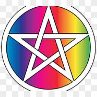 Pentacle Clipart Green - Pentagram Wicca, HD Png Download
