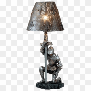 Medieval Kneeling Knight Table Lamp Cc11909 From Dark - Knight Lamp, HD Png Download