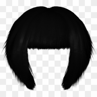 Png Black By - Bob Hair Png, Transparent Png