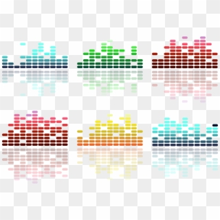 Colorful Sound Waves - Graficos De Musica Png, Transparent Png