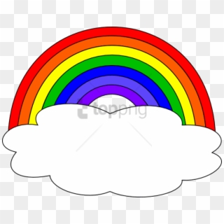 Free Png Rainbows And Clouds Png Png Image With Transparent - Clipart Rainbow, Png Download