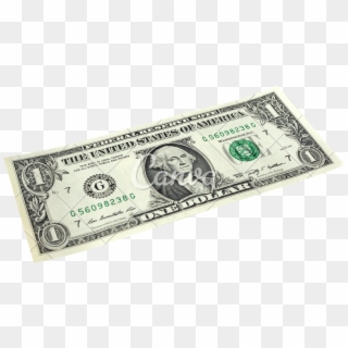 Dollar Bills Png - 1 Dollar Bill On Table, Transparent Png