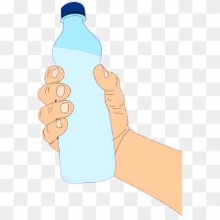 Water Drops Clipart Hydration - Plastic Bottle, HD Png Download