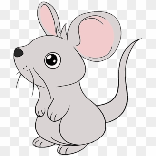 How To Draw A Mouse - Cute Mouse Drawing Simple, HD Png Download