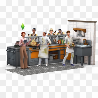 Gp3 Secondary Render - Sims 4 Restaurant Kitchen, HD Png Download