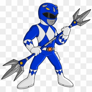 Blue Power Ranger Png - Blue Power Ranger Cartoon, Transparent Png