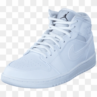 Nike Air Jordan 1 Mid Shoe White Black White 60033-11 - Nike Air Force 1 News 2019, HD Png Download