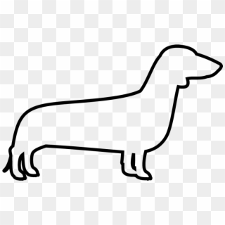 Rubber Stamp Dog - Dachshund Line Art, HD Png Download