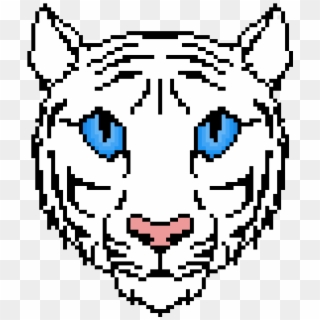 White Tiger Head - Cartoon, HD Png Download