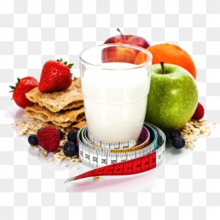 Healthy Diet Health - Frutas Vaso De Leche, HD Png Download