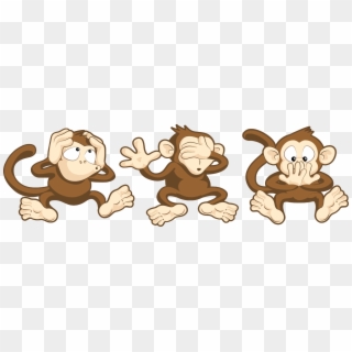 Free Download Body Language Clipart - Hear Speak See No Evil Monkey, HD Png Download