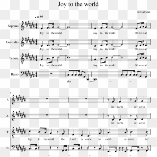 Joy To The World Png - Sheet Music, Transparent Png