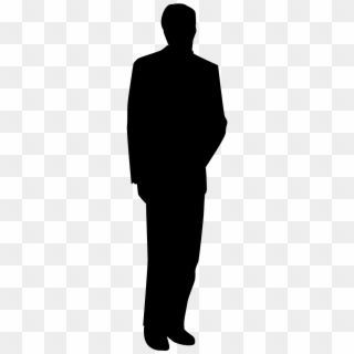 Silhouette, Drawing, Suit, Standing, Black Png Image - Silhouette Scale Figure Png, Transparent Png