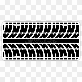 Tire Tread License Plate - Grille, HD Png Download