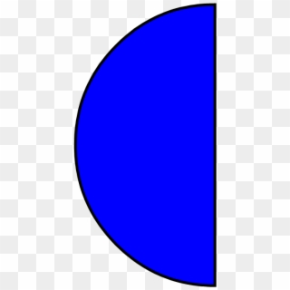 Go To Image - Blue Half Of A Circle, HD Png Download