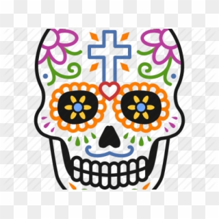 Skull Clipart Day The Dead - Skull Decorated, HD Png Download