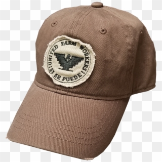 Distressed Brown Cap With Logo Patch - Baseball Cap, HD Png Download