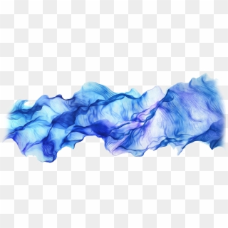 Blue Water-color Wallpaper Element Video 4k Ink Clipart - Water Color Smoke Png, Transparent Png