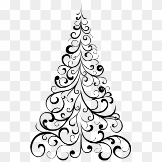 This Free Icons Png Design Of Ornamental Tree - Drawing Of Christmas Tree Design, Transparent Png