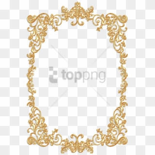 Free Png Vintage Gold Frame Png Png Image With Transparent - Vintage Gold Frame Transparent, Png Download
