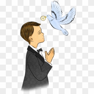 Dove Clipart First Communion - Holy Communion Boy Clipart, HD Png Download