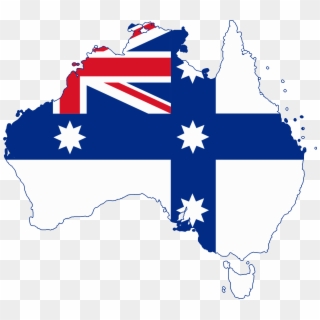 Flag Map Of Australia - Australia British Colony Flag, HD Png Download