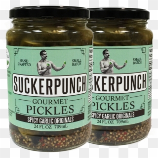 Suckerpunch Gourmet's Spicy Garlic Original Pickles - Chickpea, HD Png Download
