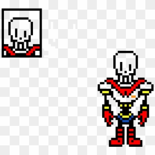 Undertale Pixel Art Grid Papyrus Clipart , Png Download - Undertale Papyrus Sprite, Transparent Png