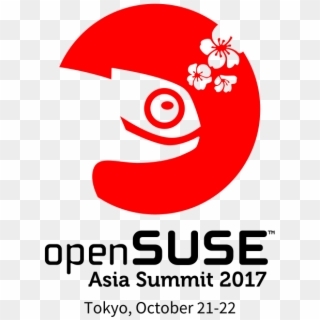 Opensuse Asia 17 Logo Borderless Red Trans - Opensuse, HD Png Download